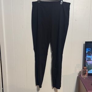Chaps Black Straight Leg Pants 16